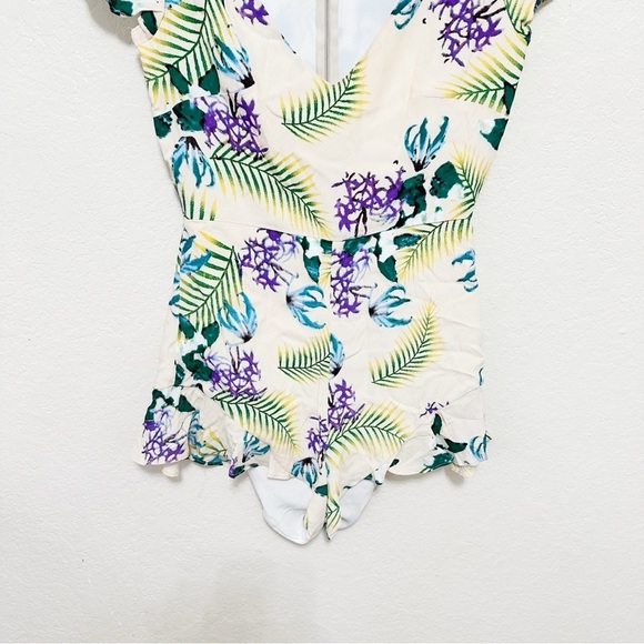 For Love & Lemons tropical floral romper Size XS - Picture 4 of 9